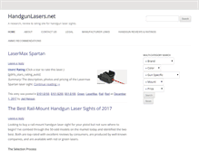 Tablet Screenshot of handgunlasers.net